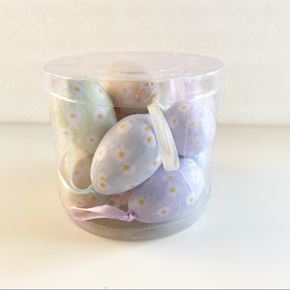 Decorative‎ Paper Maché Style Floral Easter Eggs - Picture 2 of 4